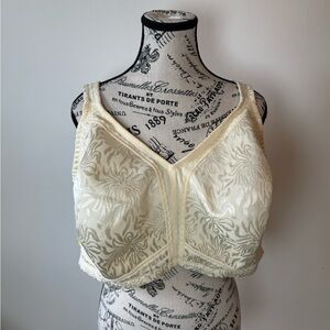 Wingslove Elegant Cream Floral‎ Bra 48 H